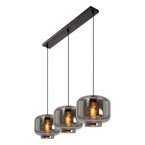 Lucide MEDINE - Suspension - 3xE27 - Fumé - détail 4